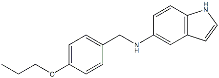 N-[(4-propoxyphenyl)methyl]-1H-indol-5-amine Struktur