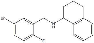 N-[(5-bromo-2-fluorophenyl)methyl]-1,2,3,4-tetrahydronaphthalen-1-amine Struktur