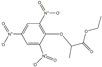 ethyl 2-(2,4,6-trinitrophenoxy)propanoate Struktur