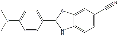 2-(4-(DIMETHYLAMINO)PHENYL)-2,3-DIHYDROBENZO[D]THIAZOLE-6-CARBONITRILE Struktur