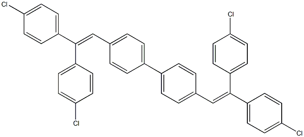 4,4'-Bis[2,2-bis(4-chlorophenyl)vinyl]-1,1'-biphenyl Struktur