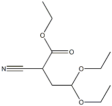 Ethyl 2-cyano-4,4-diethoxylbutanoate Struktur