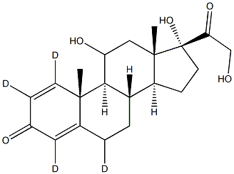 Prednisolone-d4 Struktur