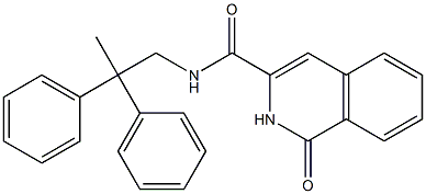 3-Isoquinolinecarboxamide,  N-(2,2-diphenylpropyl)-1,2-dihydro-1-oxo- Struktur