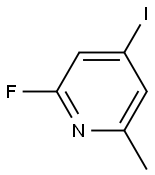 2-Fluoro-4-iodo-6-methylpyridine Struktur