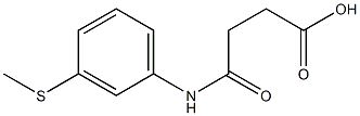 4-[3-(methylsulfanyl)anilino]-4-oxobutanoic acid Struktur