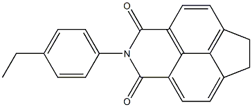 2-(4-ethylphenyl)-6,7-dihydro-1H-indeno[6,7,1-def]isoquinoline-1,3(2H)-dione Struktur