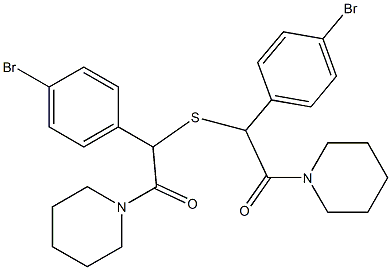 4-bromophenyl2-oxo-2-(1-piperidinyl)ethylsulfide Struktur