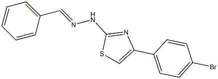 benzaldehyde [4-(4-bromophenyl)-1,3-thiazol-2-yl]hydrazone Struktur