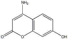 4-amino-7-hydroxy-2H-chromen-2-one Struktur