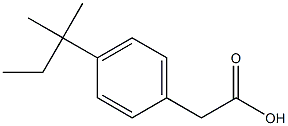 (4-tert-pentylphenyl)acetic acid Struktur