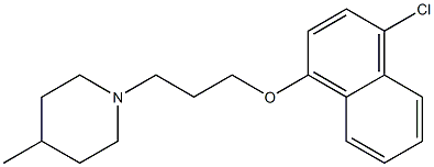 4-chloro-1-naphthyl 3-(4-methyl-1-piperidinyl)propyl ether Struktur