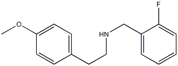 N-(2-fluorobenzyl)-2-(4-methoxyphenyl)ethanamine Struktur