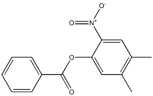 2-nitro-4,5-dimethylphenyl benzoate Struktur