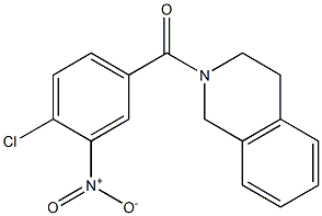 2-{4-chloro-3-nitrobenzoyl}-1,2,3,4-tetrahydroisoquinoline Struktur