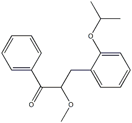 3-(2-isopropoxyphenyl)-2-methoxy-1-phenyl-1-propanone Struktur