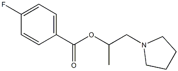 1-methyl-2-(1-pyrrolidinyl)ethyl 4-fluorobenzoate Struktur