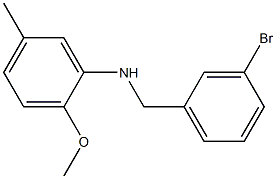 N-[(3-bromophenyl)methyl]-5-methyl-2-(methyloxy)aniline Struktur