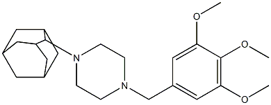 1-(2-adamantyl)-4-(3,4,5-trimethoxybenzyl)piperazine Struktur