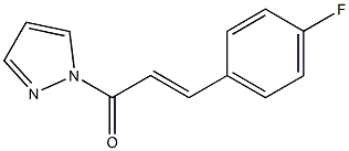 1-[3-(4-fluorophenyl)acryloyl]-1H-pyrazole Struktur