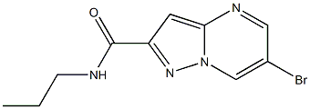 6-bromo-N-propylpyrazolo[1,5-a]pyrimidine-2-carboxamide Struktur