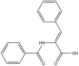 2-(benzoylamino)-3-phenylacrylic acid Struktur