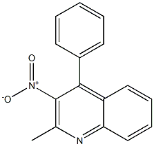 3-nitro-2-methyl-4-phenylquinoline Struktur