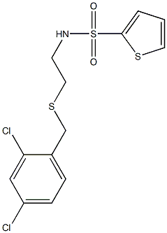 N-{2-[(2,4-dichlorobenzyl)sulfanyl]ethyl}-2-thiophenesulfonamide Struktur