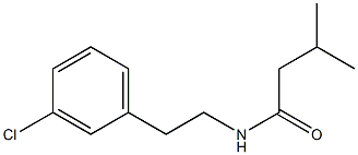 N-[2-(3-chlorophenyl)ethyl]-3-methylbutanamide Struktur