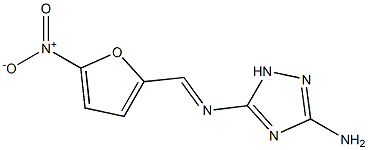 3-amino-5-[({5-nitro-2-furyl}methylene)amino]-1H-1,2,4-triazole Struktur