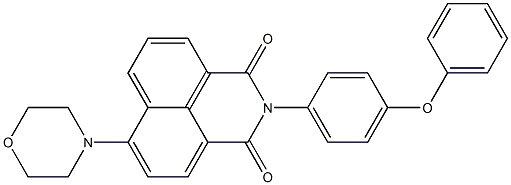 6-(4-morpholinyl)-2-(4-phenoxyphenyl)-1H-benzo[de]isoquinoline-1,3(2H)-dione Struktur