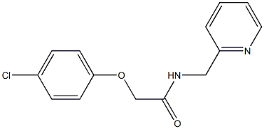 2-(4-chlorophenoxy)-N-(2-pyridinylmethyl)acetamide Struktur