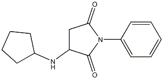 3-(cyclopentylamino)-1-phenyl-2,5-pyrrolidinedione Struktur