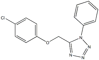 4-chlorophenyl (1-phenyl-1H-tetraazol-5-yl)methyl ether Struktur