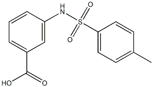 3-{[(4-methylphenyl)sulfonyl]amino}benzenecarboxylic acid Struktur