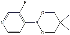 4-(5,5-Dimethyl-1,3,2-dioxaborinan-2-yl)-3-fluoropyridine Struktur