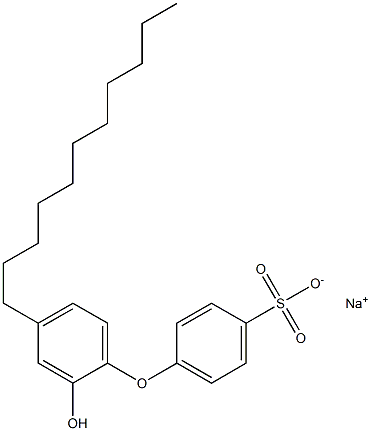 2'-Hydroxy-4'-undecyl[oxybisbenzene]-4-sulfonic acid sodium salt Struktur