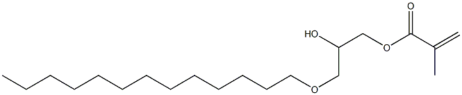 Methacrylic acid 2-hydroxy-3-tridecyloxypropyl ester Struktur