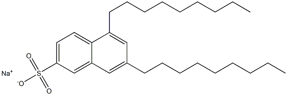 5,7-Dinonyl-2-naphthalenesulfonic acid sodium salt Struktur