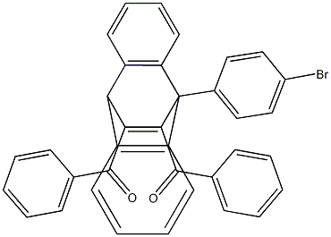 11,12-Dibenzoyl-9,10-dihydro-9-(4-bromophenyl)-9,10-ethenoanthracene Struktur