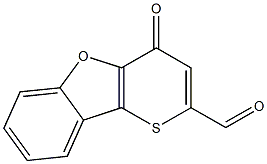 4-Oxo-4H-thiopyrano[3,2-b]benzofuran-2-carbaldehyde Struktur