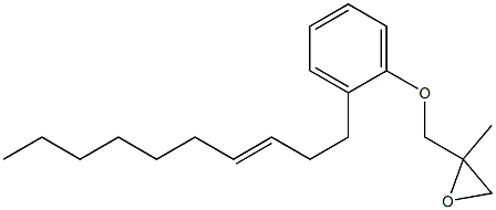 2-(3-Decenyl)phenyl 2-methylglycidyl ether Struktur