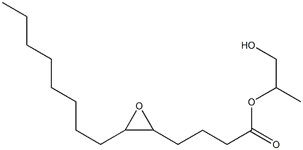 5,6-Epoxytetradecanoic acid 2-hydroxy-1-methylethyl ester Struktur