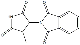 N-(2,5-Dioxo-4-methyl-3-pyrrolidinyl)phthalimide Struktur