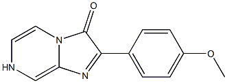 2-(4-Methoxyphenyl)-3,7-dihydroimidazo[1,2-a]pyrazine-3-one Struktur