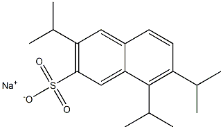 3,7,8-Triisopropyl-2-naphthalenesulfonic acid sodium salt Struktur