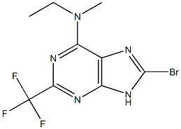 8-Bromo-6-(ethylmethylamino)-2-trifluoromethyl-9H-purine Struktur