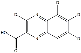 2-QUINOXALINECARBOXYLIC ACID-D4 Struktur