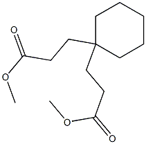 dimethyl 3,3'-(cyclohexane-1,1-diyl)dipropanoate Struktur