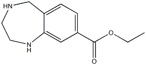 ethyl 2,3,4,5-tetrahydro-1H-benzo[e][1,4]diazepine-8-carboxylate Struktur